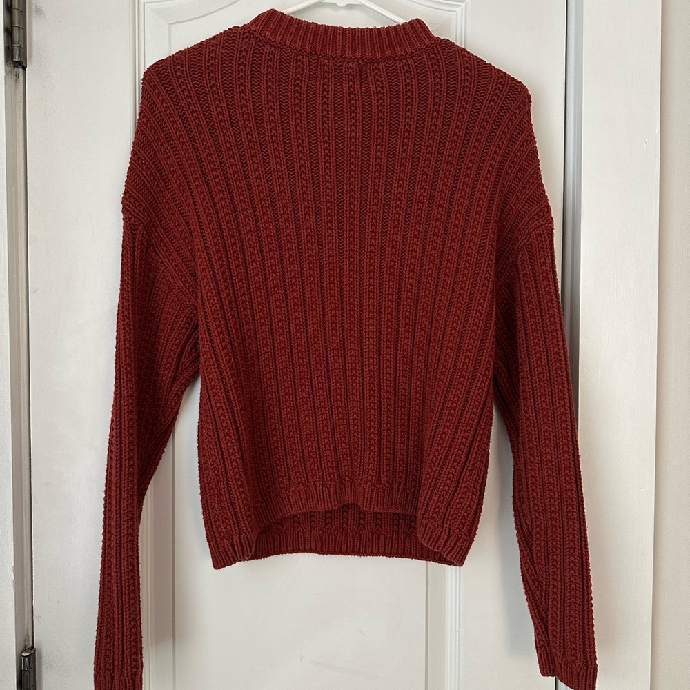 Universal Thread Rich Red Ribbed Sweater - Picture 3 of 4